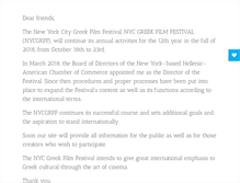 Tablet Screenshot of nycgreekfilmfestival.com